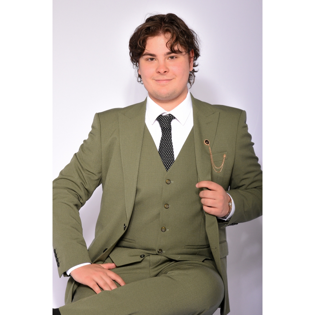 BT OLIVE GREEN SUIT 3PC (2)