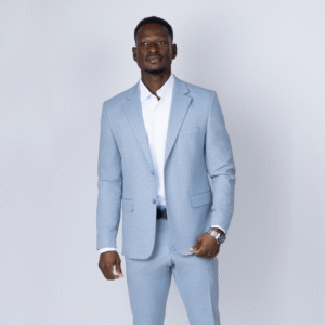 3PC Light Blue Suit