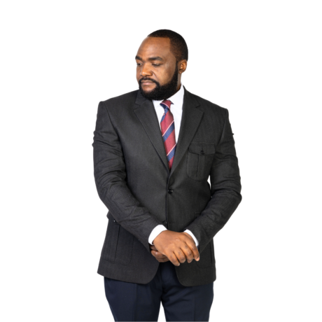 Charcoal Black Patch Pocket Blazer