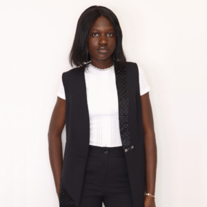 Women’s Black Sleeveless Pantsuit