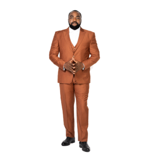 Luxury Rust 3-Piece Suit – Peak Lapel