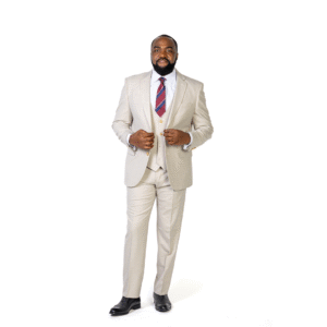 Biege 3-Piece Suit – Peak Lapel