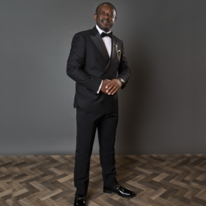 Black Double-Breasted 2-Piece Suit
