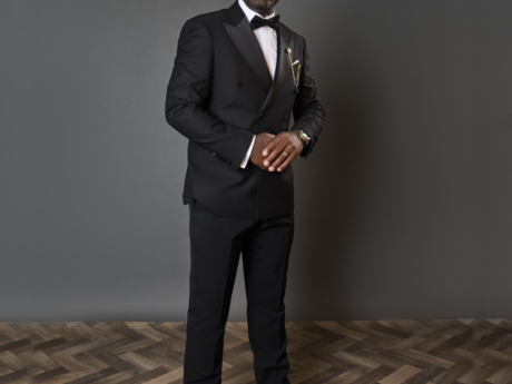 Black Double-Breasted 2-Piece Suit